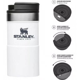 STANLEY Vaso Termico Neverleak Classic 250ml Blanco
