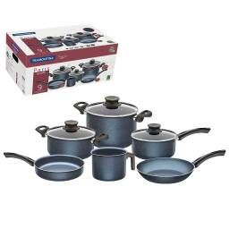 TRAMONTINA 9P PARIS AZUL GRANITO BATERIA DE COCINA 20599298