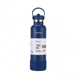 TERRANO Botella Termica con Pico 750mL. Azul