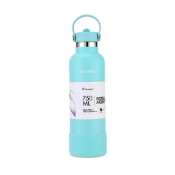 TERRANO Botella Termica con Pico 750mL. Turquesa