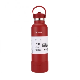 TERRANO Botella Termica con Pico 750mL. Rojo