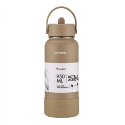 TERRANO Botella Termica con Pico 950mL. Arena
