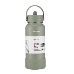 TERRANO Botella Termica con Pico 950mL. Oliva