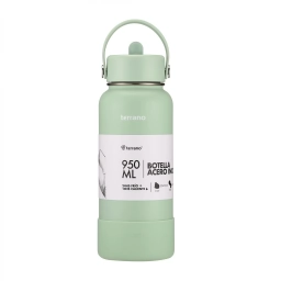TERRANO Botella Termica con Pico 950mL. Verde Agua