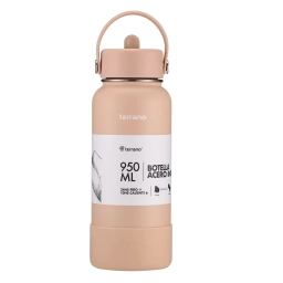 TERRANO Botella Termica con Pico 950mL. Rosa