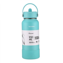 TERRANO Botella Termica con Pico 950mL. Turquesa