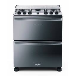 WHIRLPOOL Cocina a Gas Babel 30" 5 Hornallas Inox WFD5NARRUW