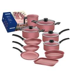TRAMONTINA Batera De Cocina 14Pz. Rosa Turim 20297/464