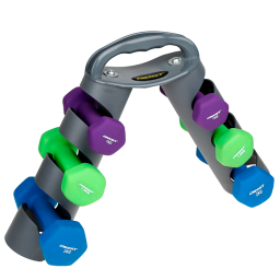 BEST SET DE MANCUERNAS CON STAND PLEGABLE 9 kg BEST-130089