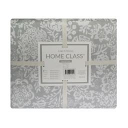 JUEGO SABANA QUEEN 180H E HOME CLASS ARABEZCO GRIS