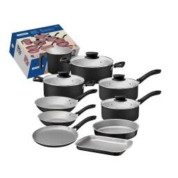 TRAMONTINA BATERIA DE COCINA 14PZ LINZ NEGRO 28299007