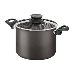 TRAMONTINA OLLA C/ASAS 24CM 7.1L STAR. PARIS NEGRO 28530/624