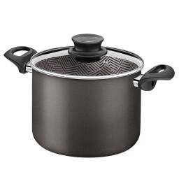 TRAMONTINA OLLA C/ASAS 28CM 11.8L STAR.PARIS NEGRO 28530/628