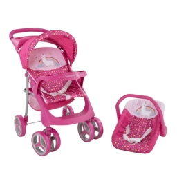 BEBESIT COCHE MUECAS 2 PIEZAS 4020VI UNICORNIO ROSA