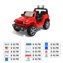 BEBESIT JEEP RENEGADO A BATERIA DE 12V ROJO FT938RJ