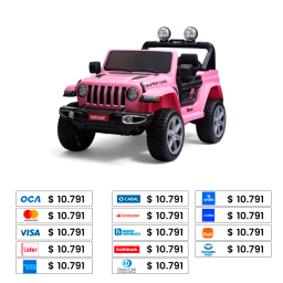 BEBESIT JEEP RENEGADO A BATERIA DE 12V ROSADO FT938RS