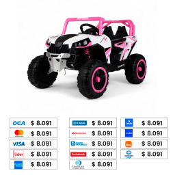 BEBESIT AUTO JEEP A BATERIA POLARIS LUCES LED 1800RS