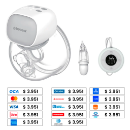 BEBESIT Extractor Electrico Inalambrico control y aspirador BB001016S240