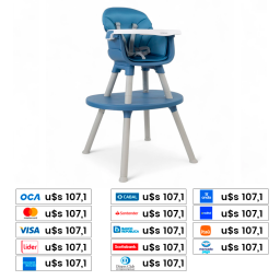 BEBESIT Silla de Comer Baby Desk Azul 1049AZ