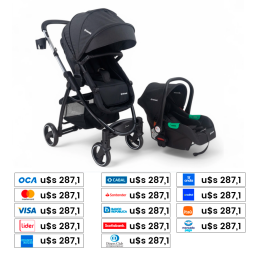 BEBESIT Coche Travel Alfa Negro 5039NE