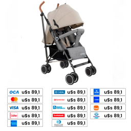 BEBESIT Coche Paraguita Clap Beige 5103BE