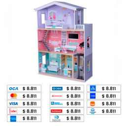 EDUFUN CASITA DE MU�ECAS EXTRA GRANDE MERIDAS DOLLHOUSE 4128