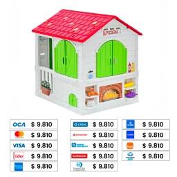 CASITA INFANTIL PLAY HOUSE 2 EN 1