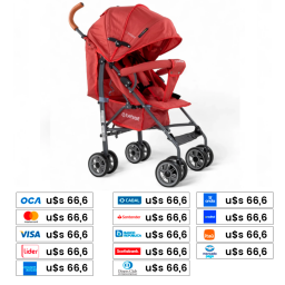 BEBESIT Coche Paraguita Fun Rojo G310RJ