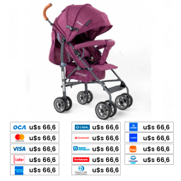 BEBESIT Coche Paraguita Fun Rosa G310RS