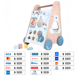 EDUFUN ANDADOR Y CAMINADOR DIDACTICO DE MADERA 2145