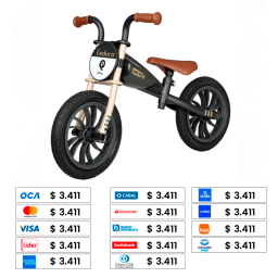 BICICLETA BALANCE SIN PEDALES FREDURO AIR GOLD