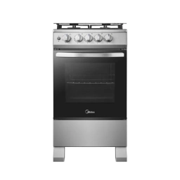 MIDEA COCINA A GAS 4H PLATEADA MFO-MG20TCUSL