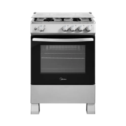 MIDEA COCINA A GAS 4H PLATEADA MFO-MG24TCUSL