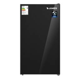 JAMES FRIGOBAR J 90M INV VN (VIDRIO NEGRO)