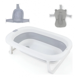BEBESIT BA�ERA PLEGABLE CON ALMOHADON Y REDUCTOR GRIS BB00OKB089GR