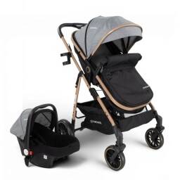 BEBESIT COCHE TRAVEL SYSTEM JUMBO BABY SILLA 5067GR