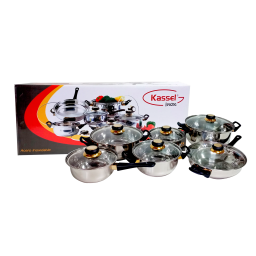KASSEL BATERIA DE COCINA 12 PIEZAS KS-INOX12