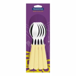 Cuchara de mesa New Kolor Marfil (pack 12)