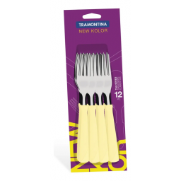 Tenedor de mesa New Kolor Marfil (pack 12)