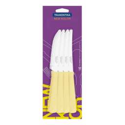 Cuchillo p/asado New Kolor Marfil (pack 12)