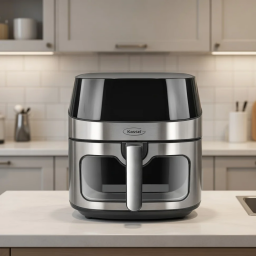 KASSEL Freidora de Aire Digital Inox 8L KS-FSAINOX4