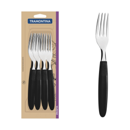 TRAMONTINA TENEDOR DE MESA IPANEMA NEGRO X12 UNI 23362900